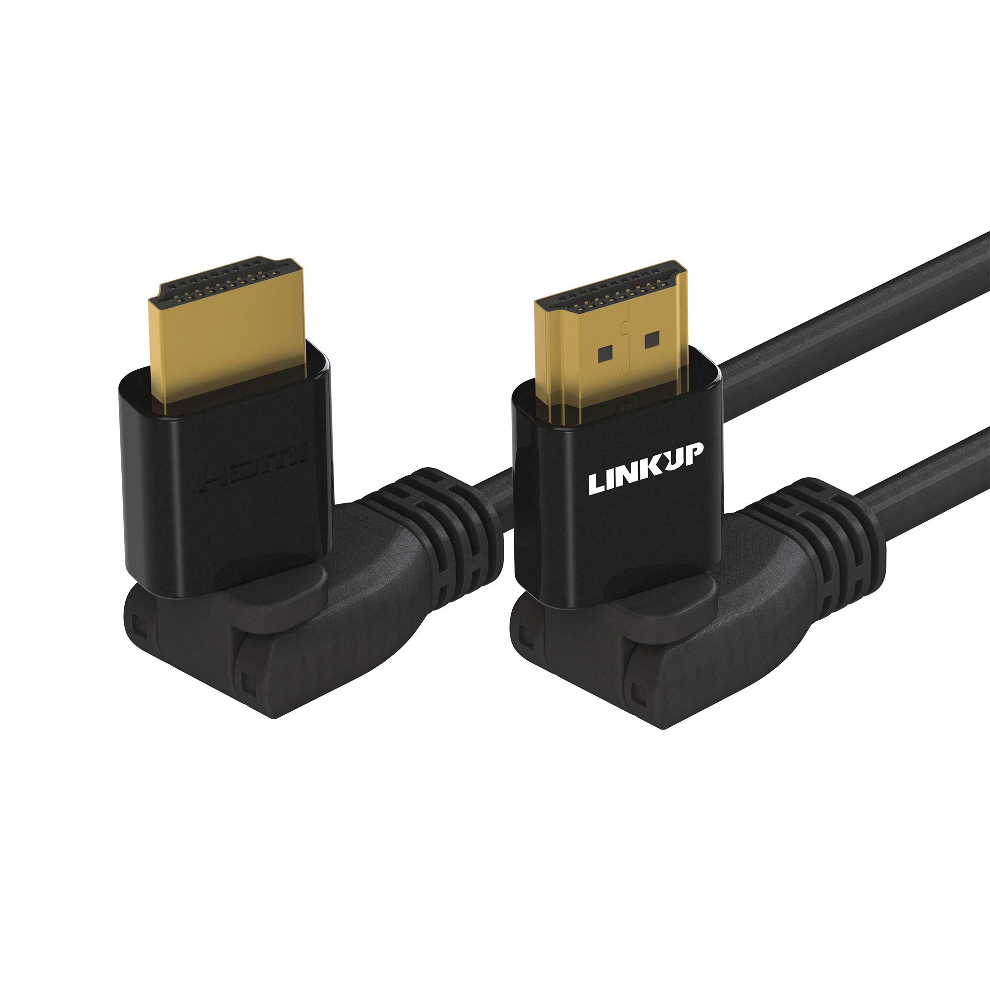 LINKUP - HDMI 4K Cable Ultra HD 360° Angle Swivel Digital Video Cord - Heavy Duty 28AWG - Extreme High Speed 18GB/s | 4096 x 2160 | Compatible with Apple Xbox PS4 PC Samsung TV - 10FT
