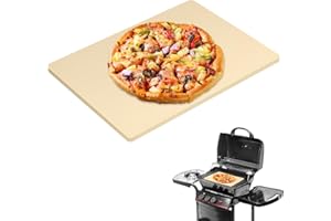 GDGZJJD Extra Large Pizza Stone 24" x 18",Cooking Stone for Grill Rectangular, Baking Pizza Stone for bread, Ideal for Grilling Baking Several Sizes of Pizzas