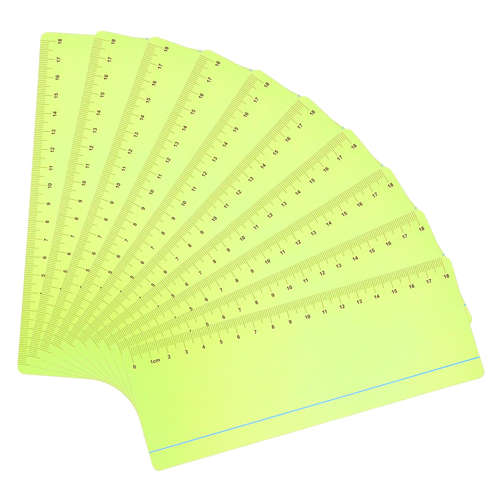 PATIKIL Guided Reading Strips, 10pcs Highlight Colored Overlay Bookmarks with Line Reading Tracking Ruler Reduce Visual Stress Teacher Teaching Supplies for Classroom, Grass Green — image 1