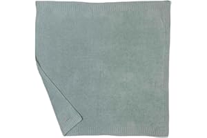 Barefoot Dreams CozyChic Lite Baby Receiving Blanket, Beach Glass, 30"x30"
