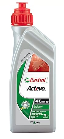 Castrol ActEvo Motorenöl 20W-50 4T 1L (englischsprachige Etiketten)