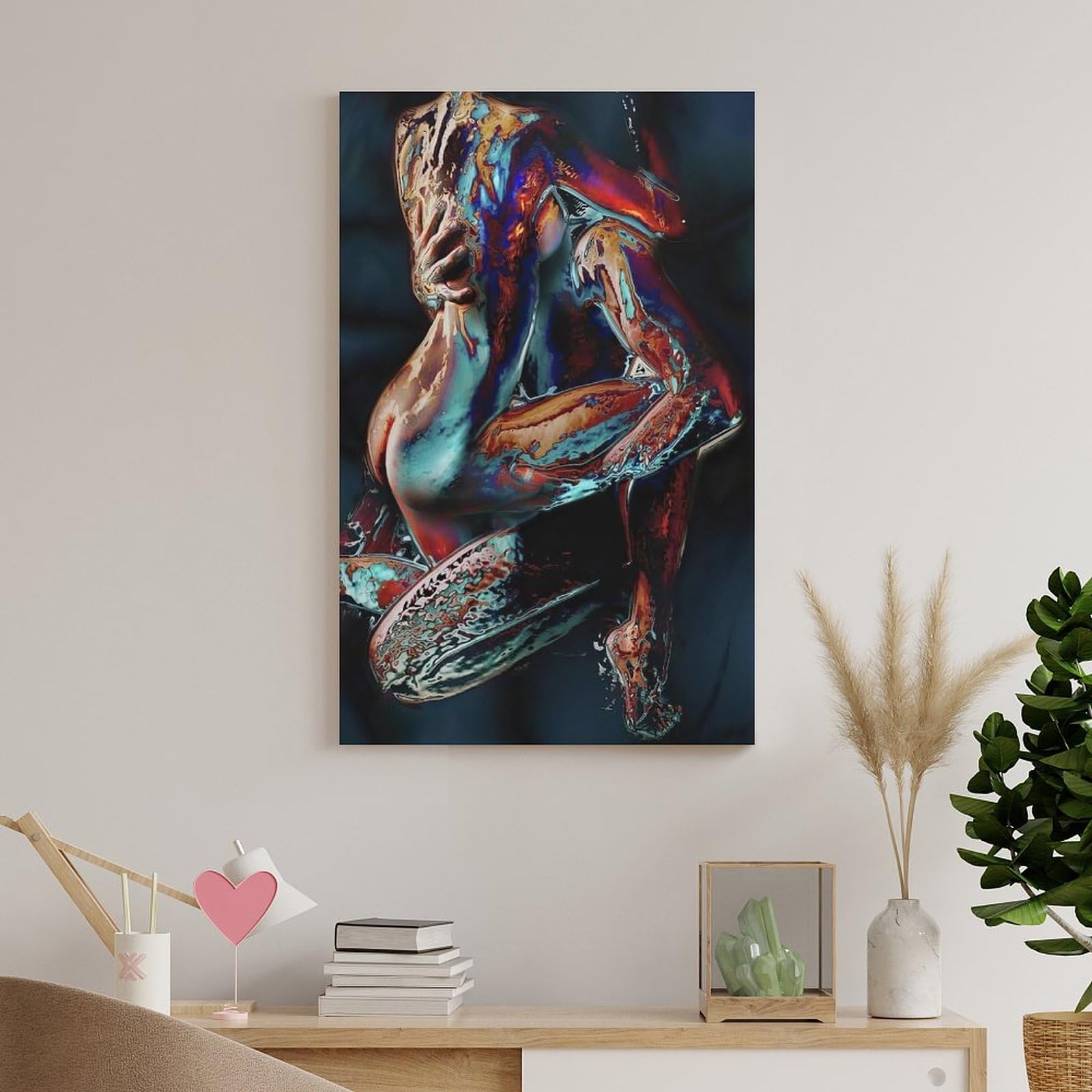 DLQJHAJ Erotic Paintings Of Nude Sexy Women Couple Sex Poster Canvas