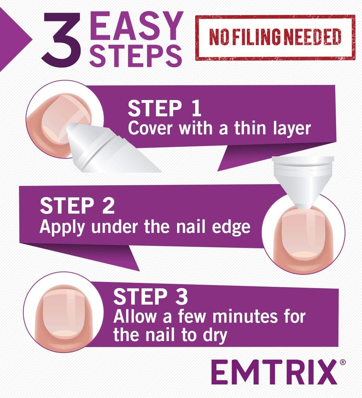 Emtrix® Fungal Nail Treatment Cream, Extra Strength Nail Fungus Penetrating Formula, Binds Moisture into the Nail - Image 4