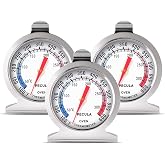 Oven Thermometer 50-300&deg;C/100-600&deg;F, Oven Grill Fry Chef Smoker Thermometer Instant Read Stainless Steel Thermometer Kitchen Cooking Thermometer (3Pack)