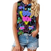 80s Outfit for Women 90s Outfits Neon Tank Tops 1980s Themed Party Outfits Vintage Nostalgia Gifts