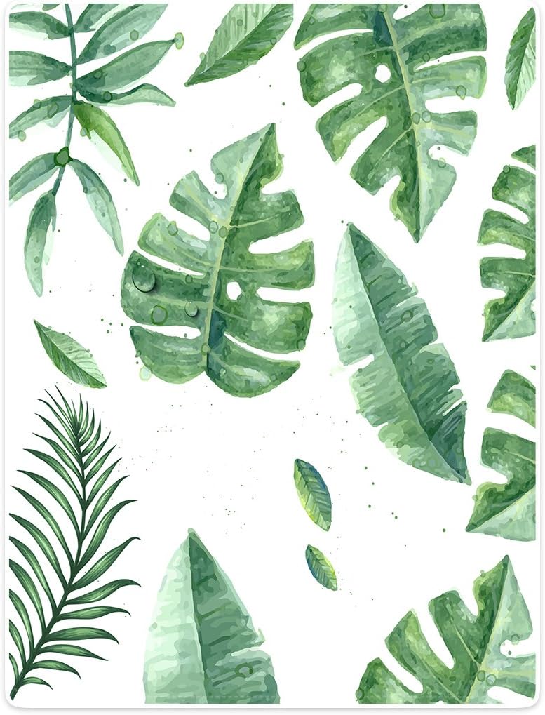 Violetpos Thick Soft Warm Cosy Flannel Fleece Sofa Blanket Cover Blanket Green Tropical Green Leaf Turtle Bamboo Palm Leaves, flannelette, blue, 150 x 200cm