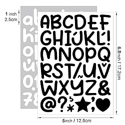 1350 Pcs Self-Adhesive Vinyl Letter & Number