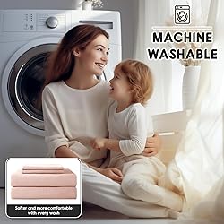 Shilucheng 100% French Linen Sheets - King Size Bed