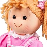 Bigjigs Ava Rag Doll Medium 34cm My First Dolly Soft Swappable Clothes view 3