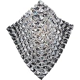 ET2 E24270-20PC Waves Crystal Pocket Wall Sconce, 1-Light Xenon 40 Watt, 14" H x 12" W, Chrome