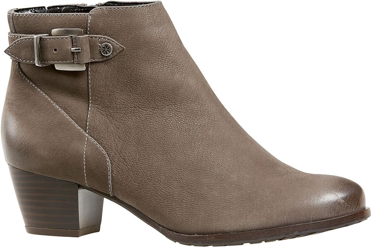 grey wide fit ankle boots