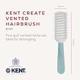 Kent Brushes KCR3 Tunnel Vented Hairbrush Detangling Blow Drying All Hair Types view 2