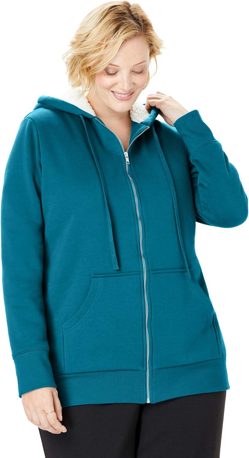 women's cozy sherpa hoodie