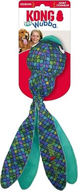 KONG Wubba Finz Blue Large Dog Toy - Fun Flapping Fish USA Brand view 3