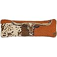 Chandler 4 Corners Artist-Designed Longhorn Hand-Hooked Wool Decorative Throw Pillow (8 IN x 24 IN) Wildlife Pillow for Couches & Beds - Easy Care & Low Maintenance - Nature & Wilderness Lumbar Pillow