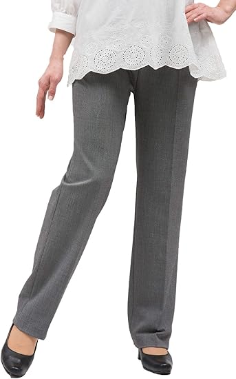 Amazon タイセイ レディース パンツ レーヨン混 やわらか ストレッチ シニア 春 夏 股下60cm 日本製 361 ロングパンツ 通販
