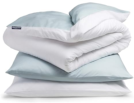 sleepwise „Soft Wonder” Bettwäsche | extra-kuschelig, atmungsaktiv, faltenfrei, hypoallergen | Ganzjahres Bettbezug-Set | 3te