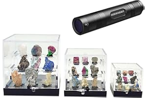 GENERIC Naturally Fluorescent Mineral Specimens - Glowing Under UV - Rare Collectibles (Large)