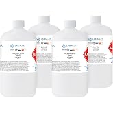 Lab Alley Ethanol 190 Proof (95%) USP/FCC Food Grade Alcohol, Grain Alcohol Solvent, Kosher, Laboratory &amp; Extraction Use, 1 Gallon (Pack of 4 x 1 Quart Bottles)