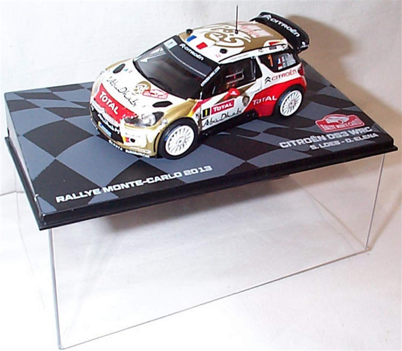 ixo Cïtròén DS3 WRC monte carlo rally 2013 S loeb & D elena car 1:43 scale diecast model