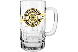 Inglasco NHL Boston Bruins Banner Beer Stein Mug with Handle, 18-Ounce