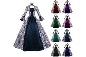 TIGENA Women's Victorian Rococo Ball Gown Dress 18th Century Marie Antoinette Wedding Dress Halloween Costumes Woman 2024