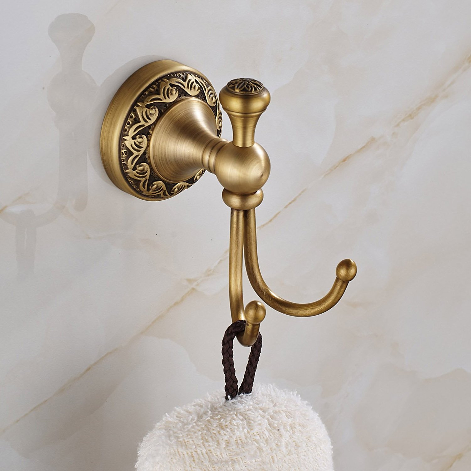 Happy Shopping Rozin Antique Brass Bathroom Towel Hanger Wall Mounted Clothes Hook Home Kitchen Sale With High Discount Petrolepage Com