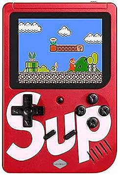 R E-tailers Colourful LCD Screen USB Rechargeable Portable Retro Battery Handheld Console Sup Port Video Game with 400 in 1 Classic Old Games