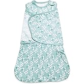 Sleepsack Swaddle,Sleep Sack 6-12 Months,Adjustable Wearable Transition Blanket,Miracle Swaddles for Babies Large,100% Cotton(Green)