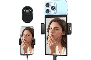 VITANO 5" Selfie Monitor Screen for iPhone, Portable Back Camera Monitor with Universal Magnetic Phone Clip, Low Latency, Easy Connect, Compatible with iPhone & Android for TikTok YouTube Live Streaming