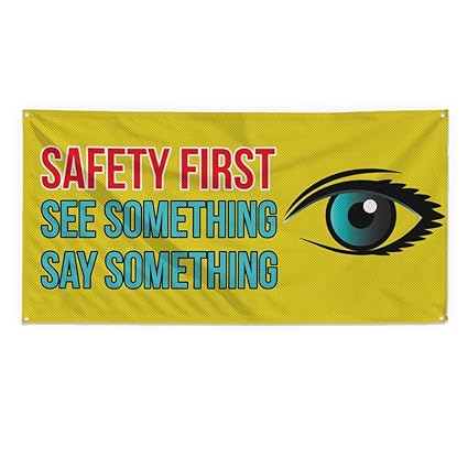 Amazon Com Safety First See Something Say Something Outdoor