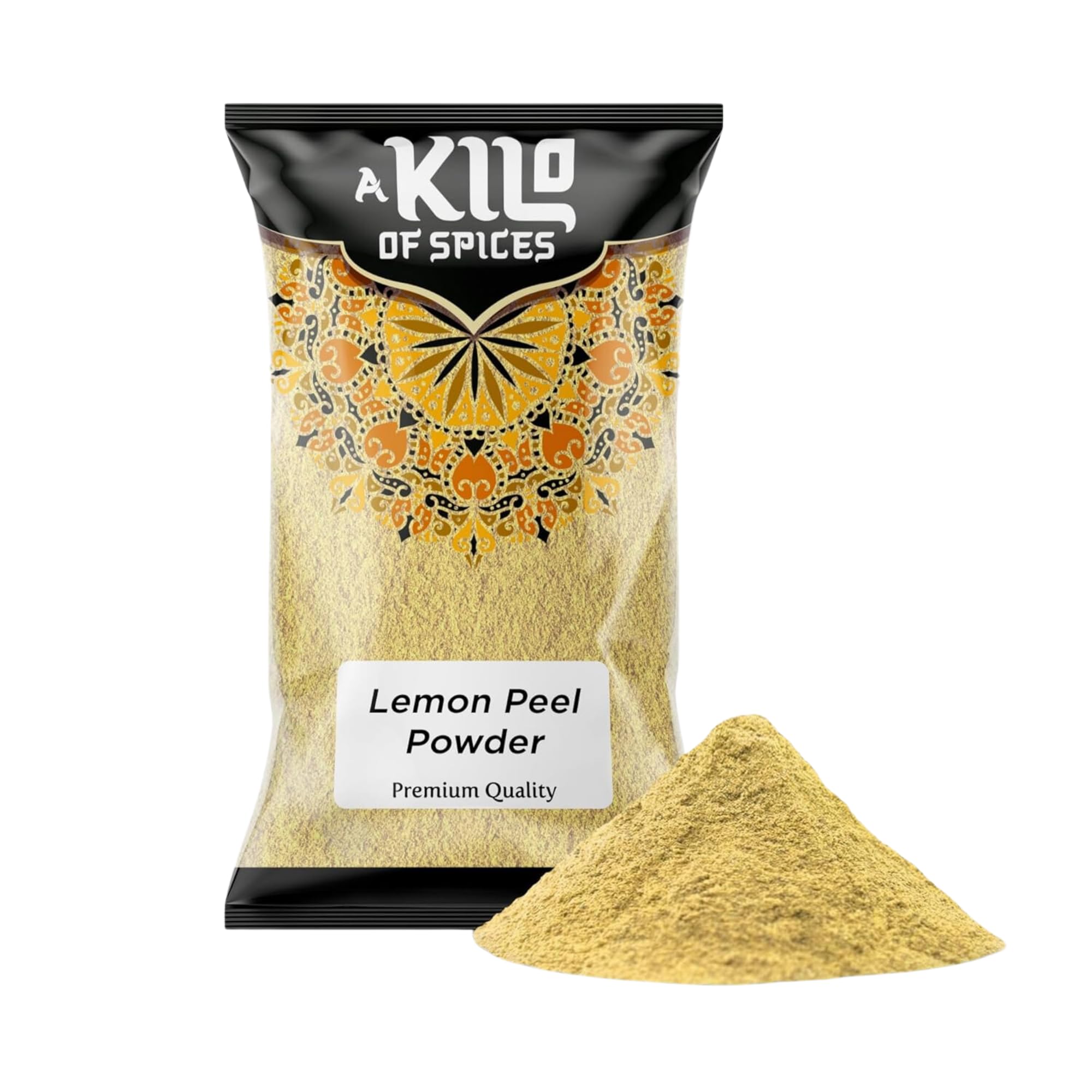A Kilo of Spices | Lemon Peel Powder 1 kg - Natural Hair and Face Masks | Promotes Soft, Smooth Hair Growth | Premium Skincare, Pure and Natural | Ideal for DIY Masks and scrubs | Enhance Your Beauty