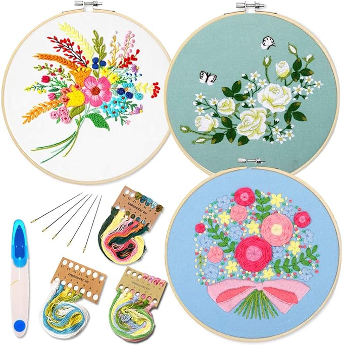 3 pack embroidery starter kit with sybju and instructionscross 3 pack embroidery starter kit with sybju and instructionscross