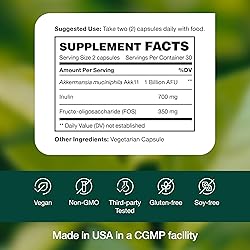 Akkermansia Muciniphila Probiotic 1 Billion AFU for
