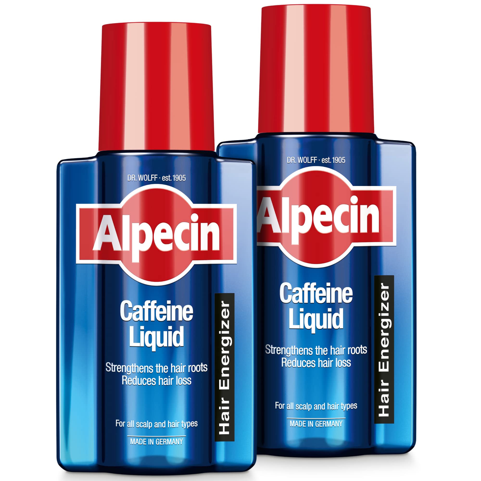 Alpecin Caffeine Liquid Hair Tonic 2x 200ml | Against Thinning Hair | Natural Hair Growth for Men | Energizer for Strong Hair | Hair Care for Men Made in Germany