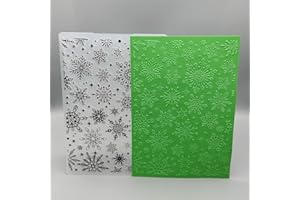 ZHXCGOOYX 3D Plastic Embossing Folder Template Christmas Diverse Snowflakes Texture 5x7 Inch for Card Making DIY Scrapbooking Paper Crafting Handmade Crafts Scrapbooking Arts Supplies Scrapbook Decor