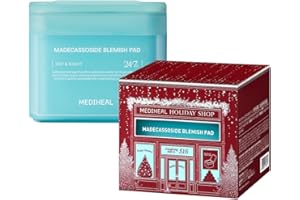 MEDIHEAL Toner Pads [Madecassoside] Blemish Care - Holiday Gift Edition - Centella Asiatica to Improve Uneven Skin Tone - Vegan Hypoallergenic Face Gauze (100 Count)