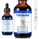 Taurine Drops for Cats &ndash; Liquid Taurine Supplement for Eyesight, Heart, Muscle &amp; Immune Support, Promotes Digestion &amp; Absorption, Essential Amino Acid for Daily Vitality &amp; Wellness &ndash; All Life Stages