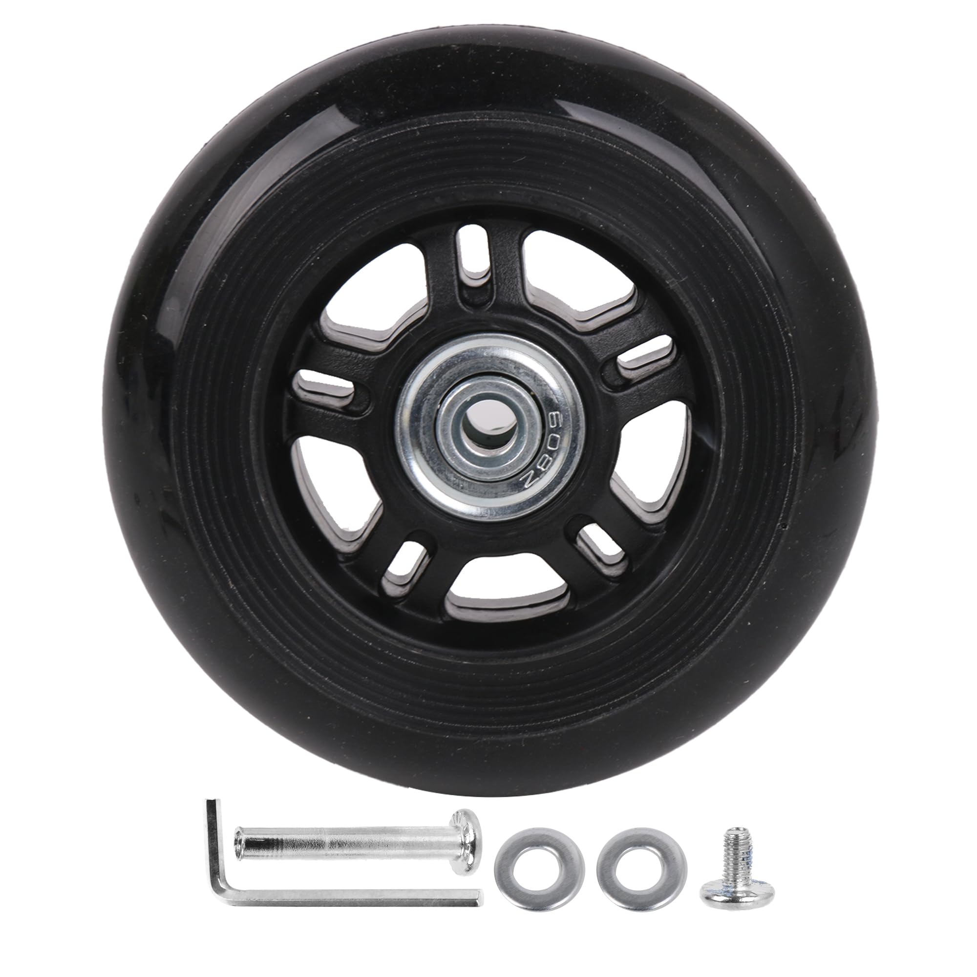 Mxfans 90mm Luggage Suitcase Replacement Wheels Axles Deluxe Repair Kit with Screws