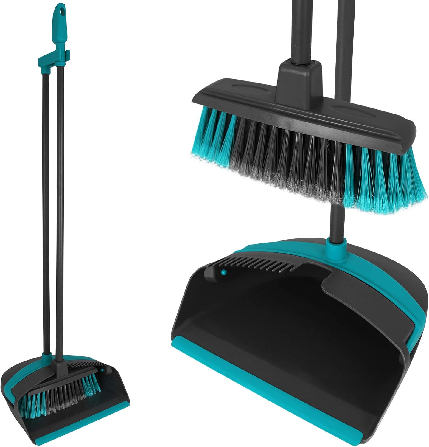 TW24 Alpina Kehrgarnitur mit Stiel Kehrset Schaufel Besen Kehrblech Kehrschaufel Set Langstiel Kehrbesen