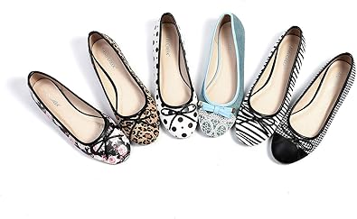 zebra print ballet flats