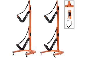 RAD Sportz Kayak Storage Rack - Two 73.25-in Freestanding Kayak Stands with Dual Arms and Adjustable Straps - Holds 2 Canoes, SUP, Paddleboards