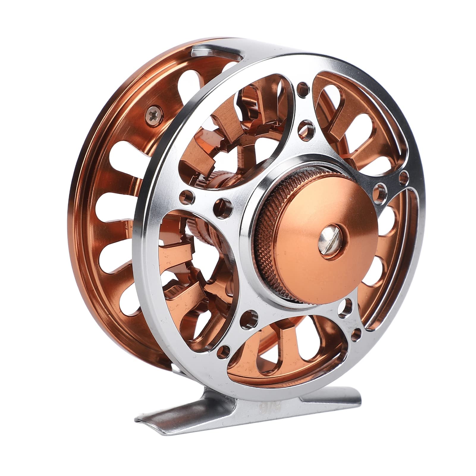 VBESTLIFE Fly Fishing Wheel,Double Color 5/6 Fly Reels CNC Machined Aluminium Alloy 3 Bearing Fly Fishing Wheel for Outdoor
