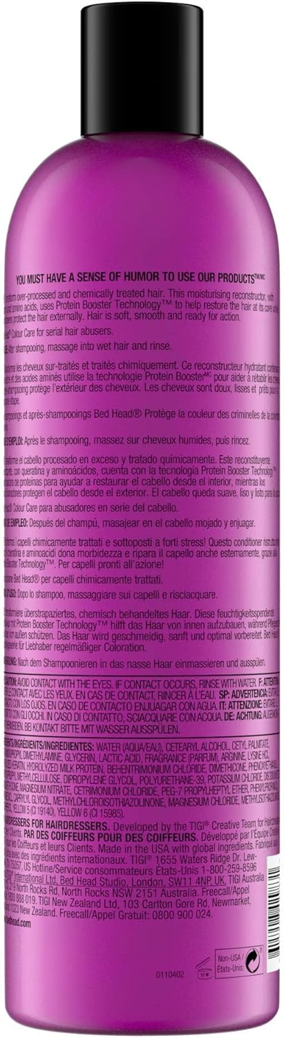 Bed Head by TIGI Dumb Blonde Hair Repair Conditioner for Coloured Damaged Hair 750 ml, black, 750 ml (Pack of 1) - Image 3