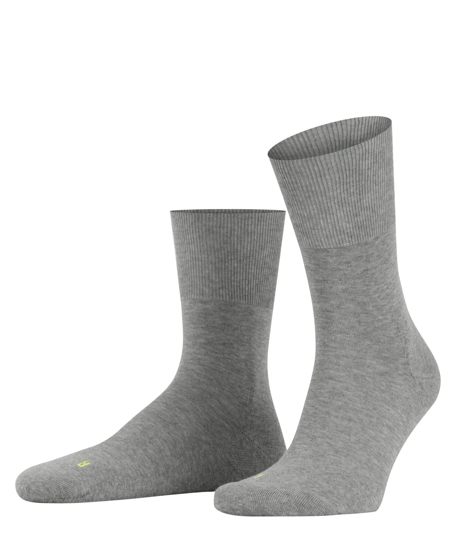 FALKE Calcetines unisex para correr, amortiguación ligera, deportivos, clásicos, ligeros, transpirables, respetuosos con la piel, algodón, gris (gris claro 3400), 9-10, 1 par