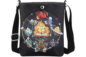 CMNIM Dungeons D20 Dice Bag RPG Gamer Gift D Dragons Gifts for Game Lovers Crossbody Bag Dungeon Master Gifts