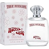 True Religion Hippie Chic Eau De Parfum Spray for Women - Perfume for Women, Fruity Floral Fragrance w/ Jasmine, Sandalwood & Vanilla, EDT, Designer Scent for Her, Long Lasting - 3.4 fl oz (100 mL)