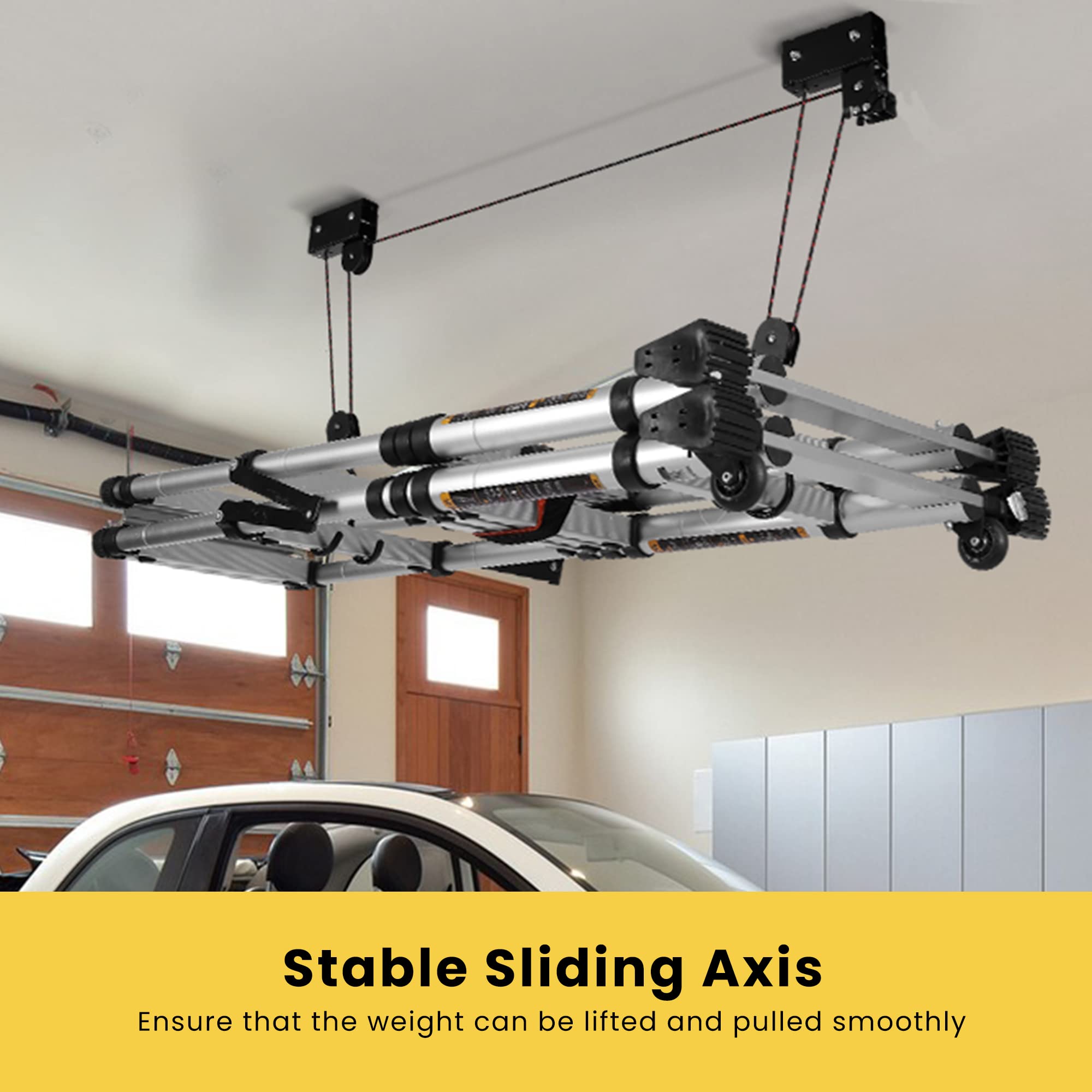 VIVOHOME Kayak Hoist Lift Pulley System for Overhead Garage Storage Canoe Bicycle Ceiling Hoist