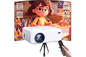 KEJOG 2025 Mini Bluetooth Projector,Full HD Portable Outdoor Movie Projector with Built-in Speaker， Video Projector Compatible with Smartphone, HDMI, USB, AV, Fire Stick, PS5 for Home, Bedroom, Outdoor