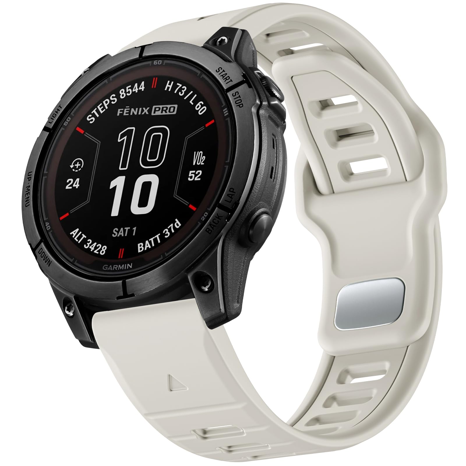 Negatta Strap Compatible With Garmin Fenix 7/7 Pro/6/6 Pro/5/5 Plus, Forerunner 965/955/945/935/745, Approach S70 47mm/S62/S60/Epix 2/2 Pro 47mm, 22mm Quick Fit Soft Silicone Band for Garmin Instinct